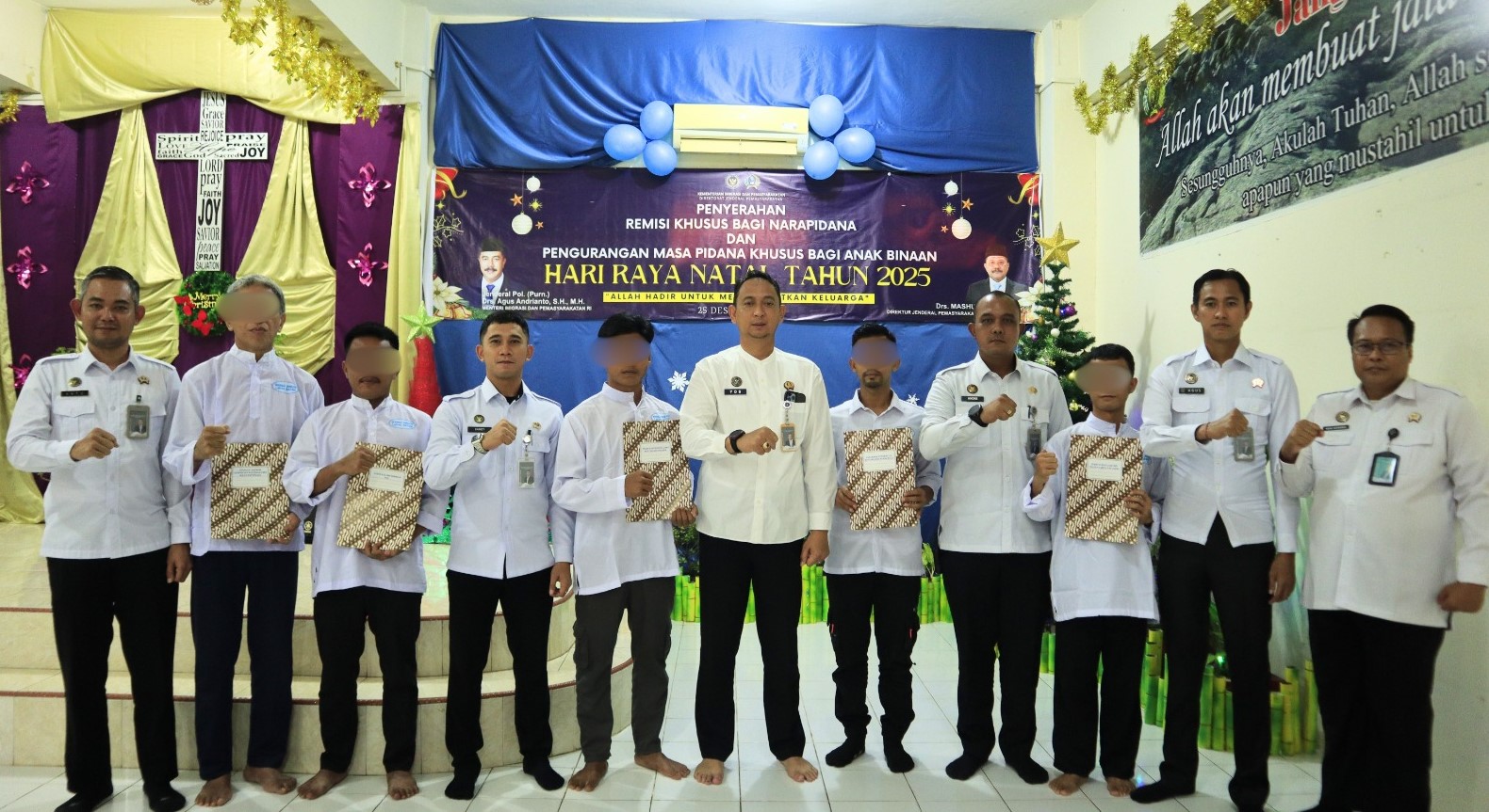 Lapas Batam Serahkan Remisi Khusus Natal 2025